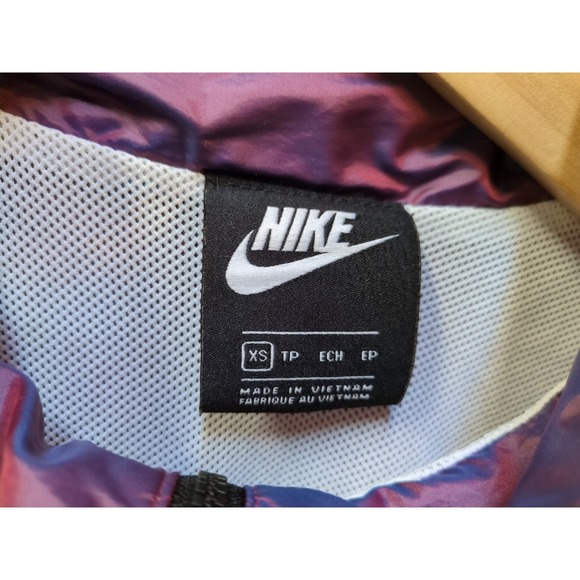 Vintage Y2K Nike Sportswear Windbreaker Top Women XS Purple Half Zip DA2328-597 - Picture 4 of 14